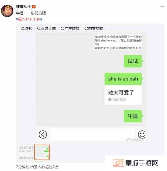 微信she is so什么梗介绍